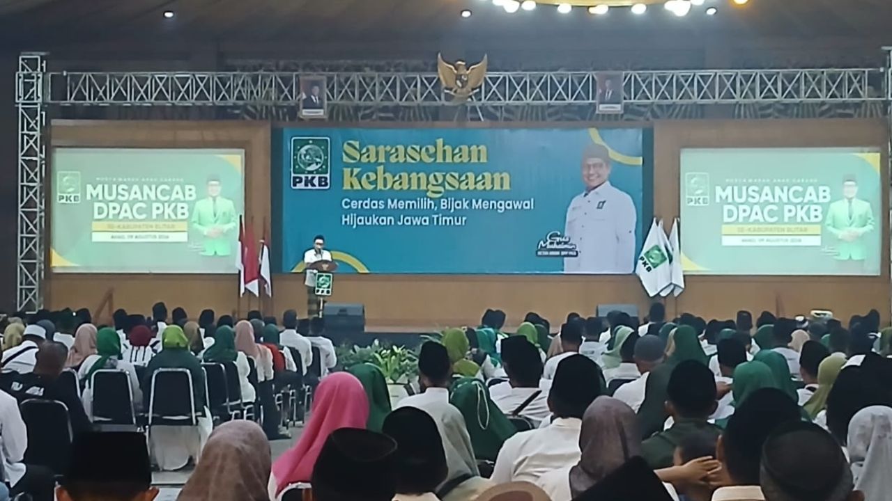 Gus Muhaimin Capres 2029, Sorak Ribuan Kader di Musancab Blitar